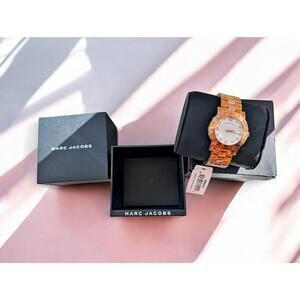 NWT Marc by Marc Jacobs MBM3077 Rose Gold Women's Analog Watch